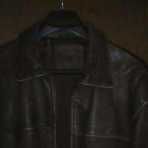 Leather Bomber Jacket
